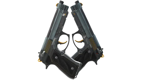 StatTrak™ Dual Berettas | Ventilators (Field-Tested)