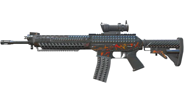 StatTrak™ SG 553 | Heavy Metal (Battle-Scarred)