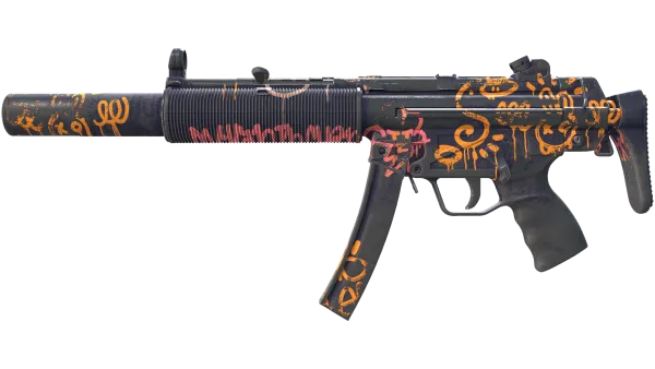 MP5-SD | Neon Squeezer (Battle-Scarred)