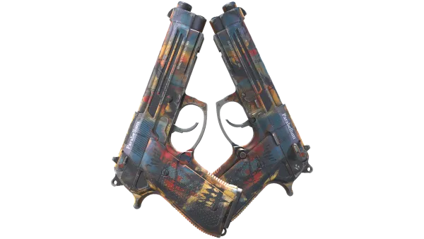 StatTrak™ Dual Berettas | Hideout (Field-Tested)