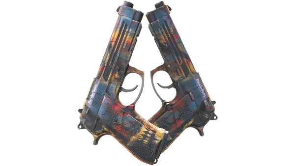 StatTrak™ Dual Berettas | Hideout (Field-Tested)