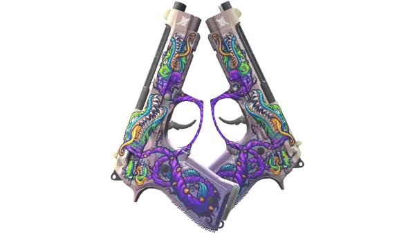 StatTrak™ Dual Berettas | Flora Carnivora (Minimal Wear)