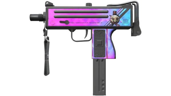 StatTrak™ MAC-10 | Disco Tech (Minimal Wear)