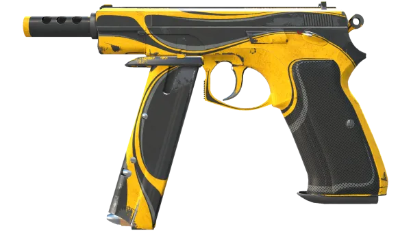 CZ75-Auto | Yellow Jacket (Battle-Scarred)