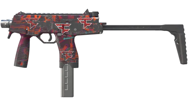MP9 | Ruby Poison Dart (Battle-Scarred)
