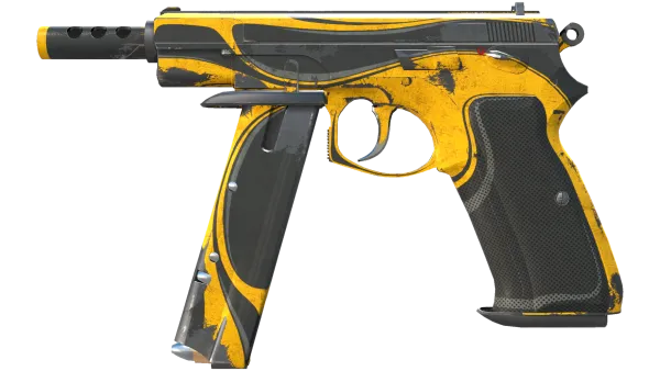 CZ75-Auto | Yellow Jacket (Battle-Scarred)