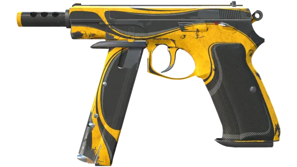 CZ75-Auto | Yellow Jacket (Battle-Scarred)