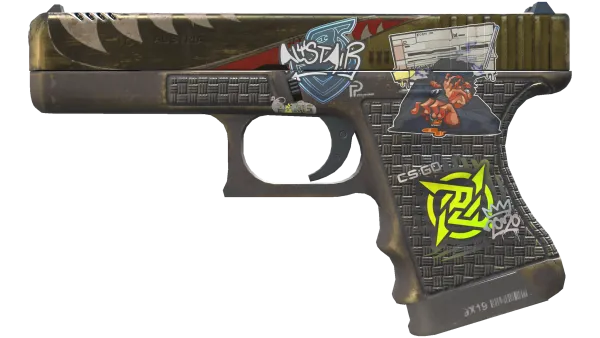 StatTrak™ Glock-18 | Warhawk (Well-Worn)