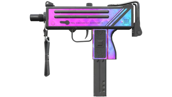 StatTrak™ MAC-10 | Disco Tech (Well-Worn)