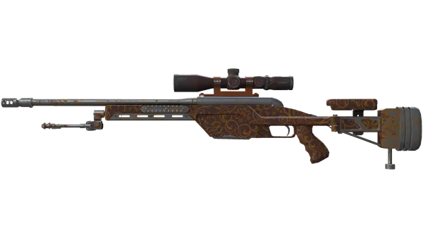 SSG 08 | Orange Filigree (Field-Tested)