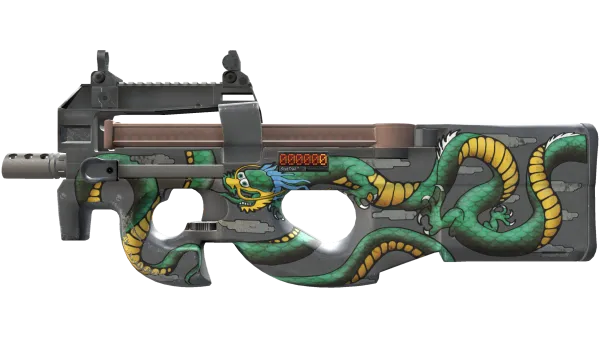 StatTrak™ P90 | Emerald Dragon (Minimal Wear)