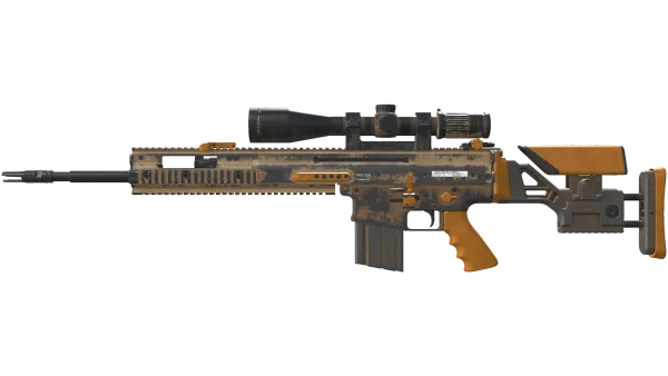 SCAR-20 | Short Ochre (Battle-Scarred)