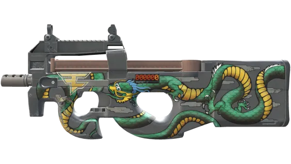 StatTrak™ P90 | Emerald Dragon (Minimal Wear)