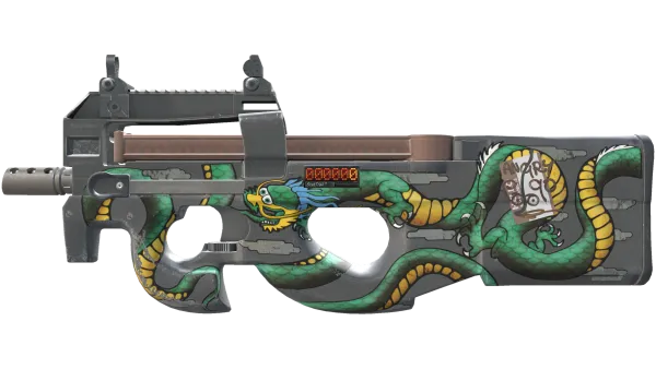 StatTrak™ P90 | Emerald Dragon (Minimal Wear)