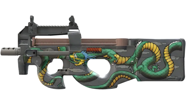 StatTrak™ P90 | Emerald Dragon (Minimal Wear)