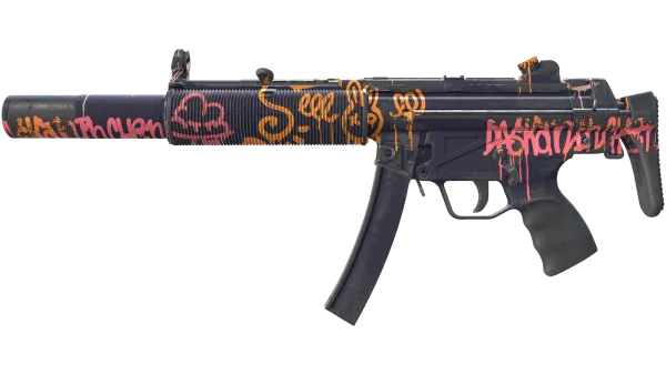 MP5-SD | Neon Squeezer (Battle-Scarred)