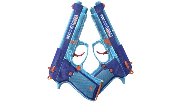 StatTrak™ Dual Berettas | Hydro Strike (Field-Tested)