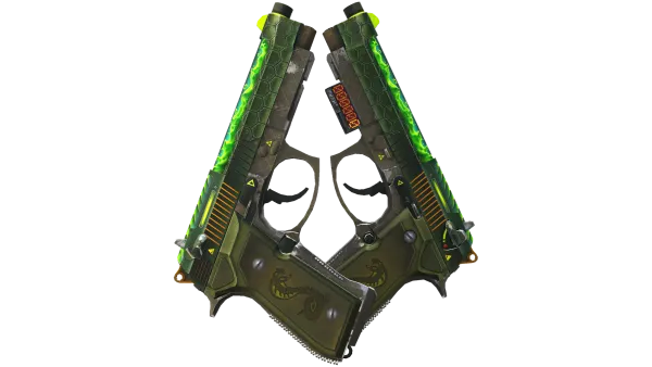 StatTrak™ Dual Berettas | Cobra Strike (Field-Tested)