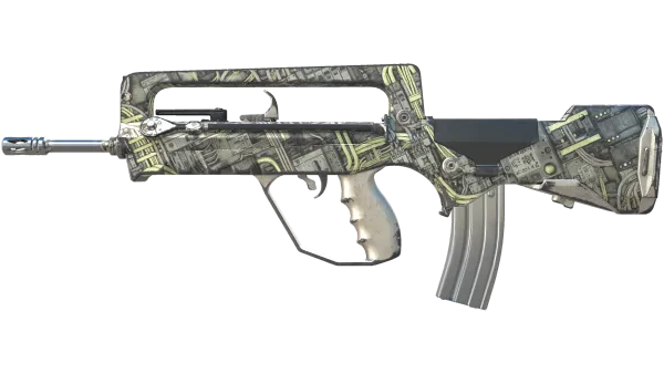 FAMAS | Faulty Wiring (Battle-Scarred)