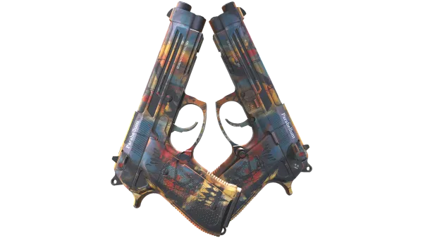 StatTrak™ Dual Berettas | Hideout (Factory New)