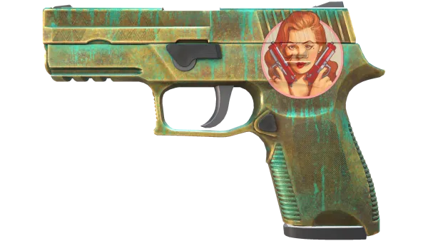 StatTrak™ P250 | Verdigris (Well-Worn)