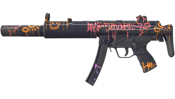 MP5-SD | Neon Squeezer (Battle-Scarred)