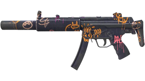 MP5-SD | Neon Squeezer (Battle-Scarred)
