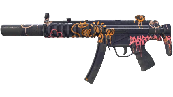 MP5-SD | Neon Squeezer (Battle-Scarred)