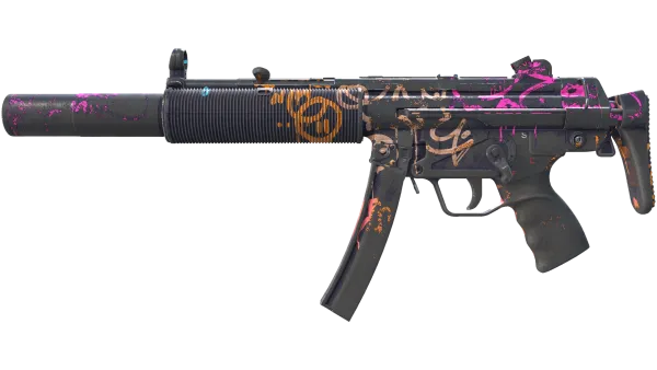 MP5-SD | Neon Squeezer (Battle-Scarred)