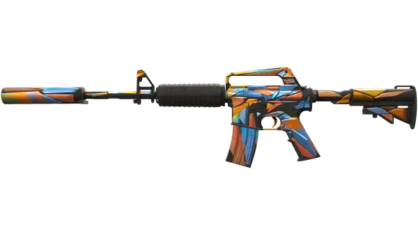 M4A1-S | Leaded Glass (Well-Worn)