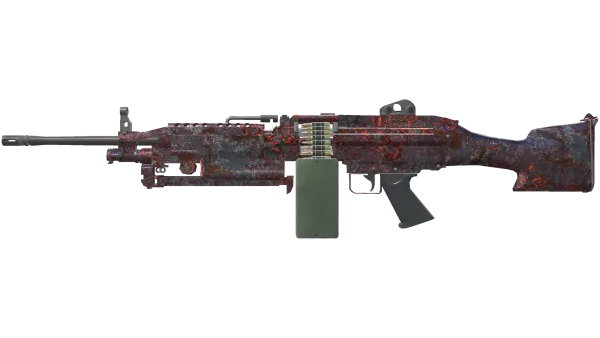 StatTrak™ M249 | Magma (Minimal Wear)