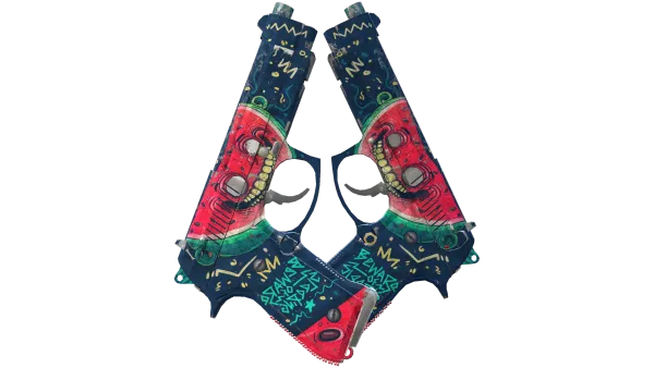 Dual Berettas | Melondrama (Battle-Scarred)
