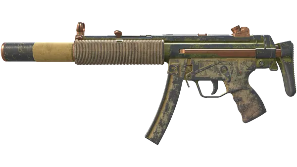 MP5-SD | Savannah Halftone (Battle-Scarred)
