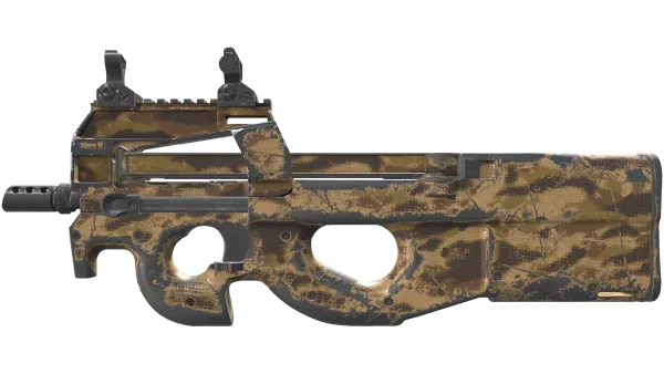 P90 | Desert Halftone (Well-Worn)