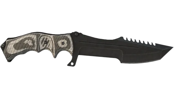 ★ Huntsman Knife | Black Laminate (Well-Worn)