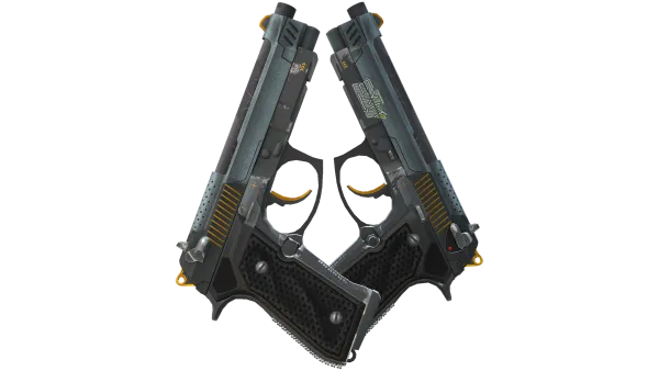 StatTrak™ Dual Berettas | Ventilators (Field-Tested)