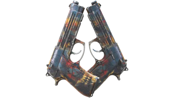 StatTrak™ Dual Berettas | Hideout (Field-Tested)