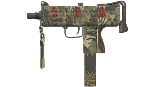 StatTrak™ MAC-10 | Monkeyflage (Battle-Scarred)
