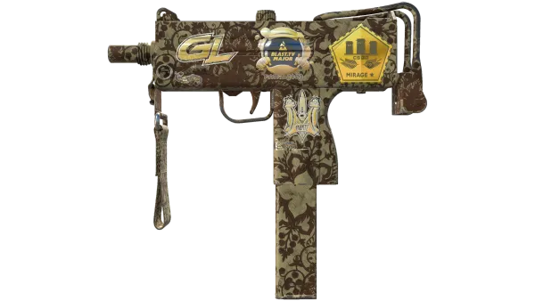 Souvenir MAC-10 | Sienna Damask (Minimal Wear)