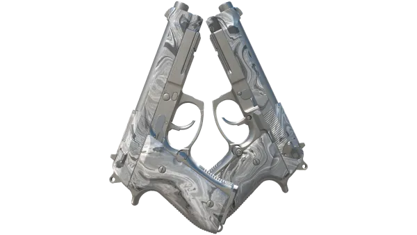 Dual Berettas | Silver Pour (Minimal Wear)