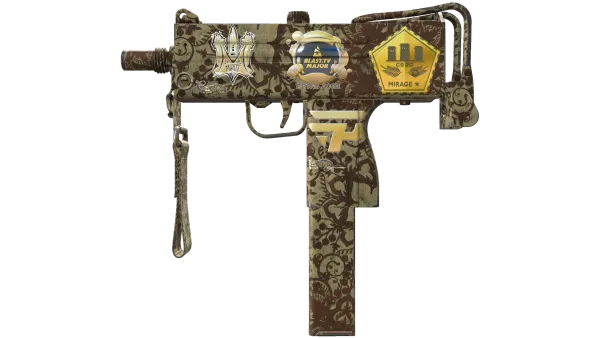Souvenir MAC-10 | Sienna Damask (Minimal Wear)