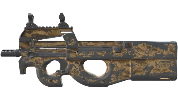 P90 | Desert Halftone (Battle-Scarred)