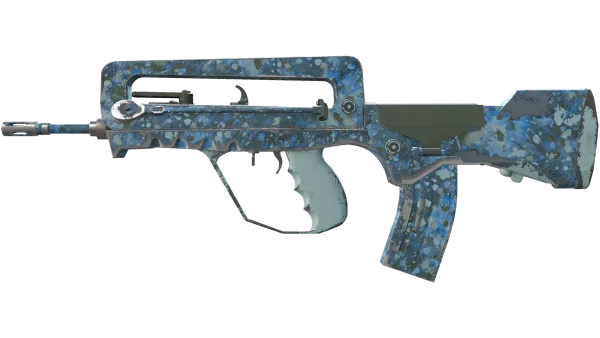 FAMAS | Cyanospatter (Field-Tested)