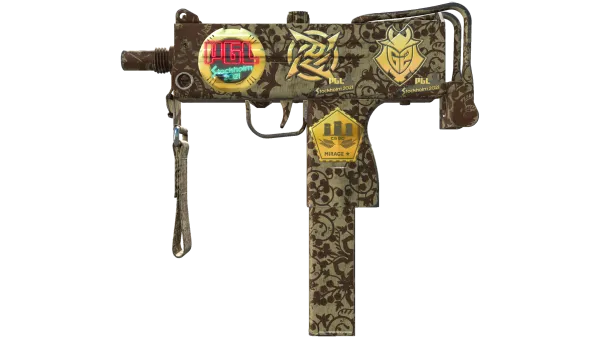 Souvenir MAC-10 | Sienna Damask (Minimal Wear)
