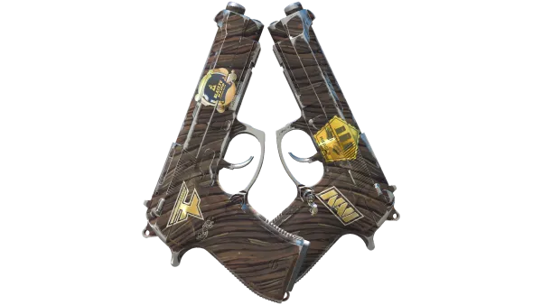 Souvenir Dual Berettas | Drift Wood (Field-Tested)