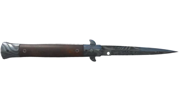 ★ Stiletto Knife | Damascus Steel (Well-Worn)