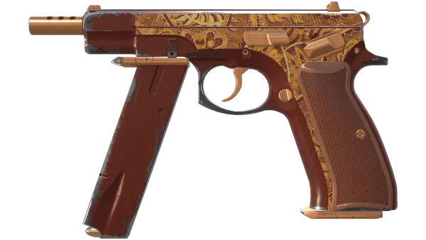 CZ75-Auto | Honey Paisley (Field-Tested)