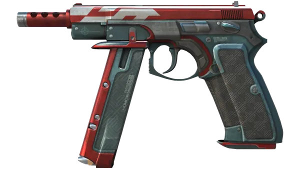 CZ75-Auto | Red Astor (Well-Worn)