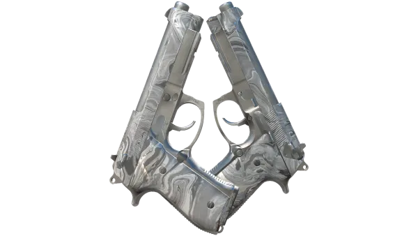 Dual Berettas | Silver Pour (Field-Tested)