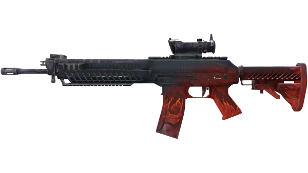 SG 553 | Darkwing (Well-Worn)